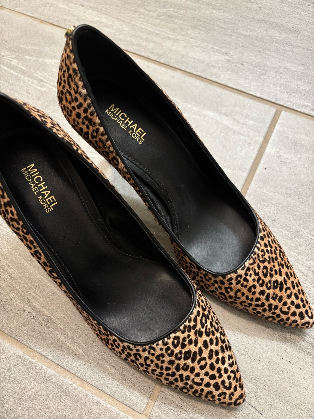 Michael Kors Leopard-Print Pointed Toe Pump - Picture 12 of 12